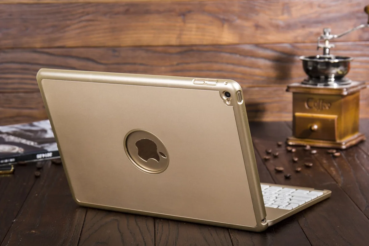 Клавиатура для iPad A1893 цветная подсветка Беспроводная Bluetooth клавиатура чехол для iPad 9,7 из алюминиевого сплава Fundas