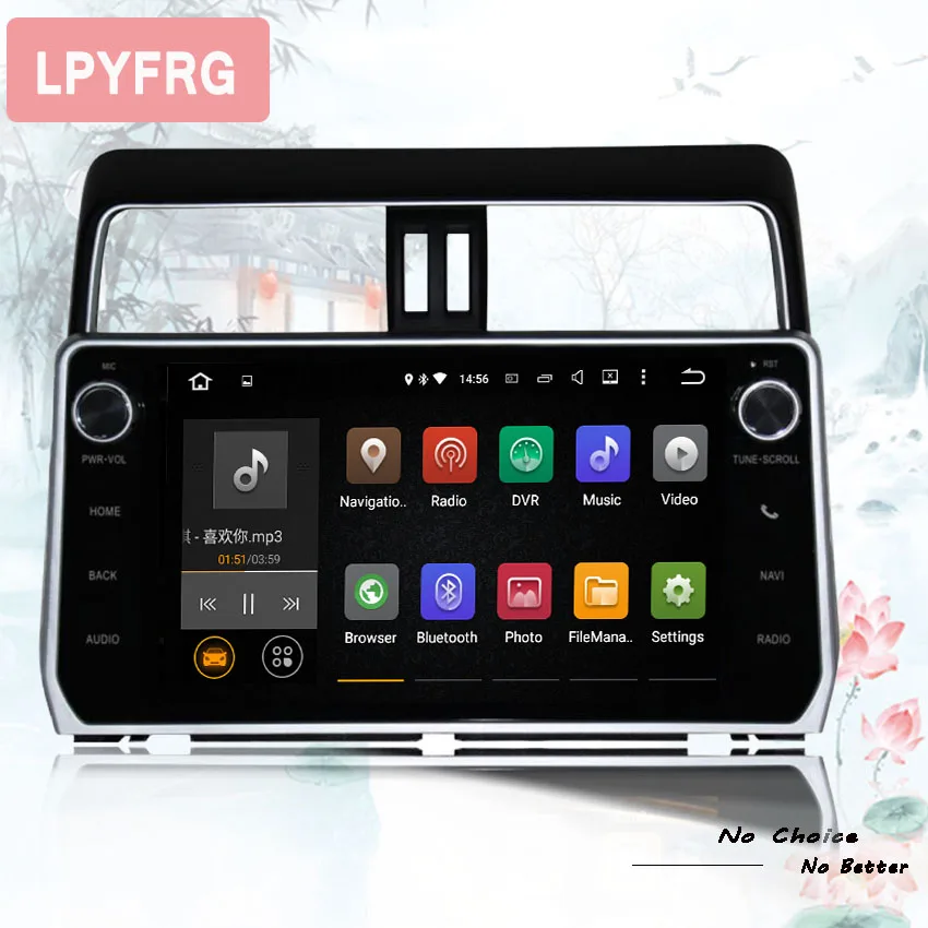 Автомагнитола android 10 0 4 Гб + 64 ПЗУ автомобильный Dvd плеер для Toyota Prado LC150 2018 2019