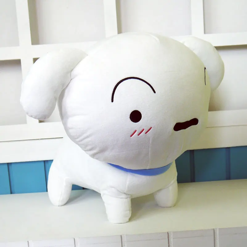 Shinnosuke нохара Плюшевая Игрушка Аниме Фигурка питомца белая собака плюшевая кукла