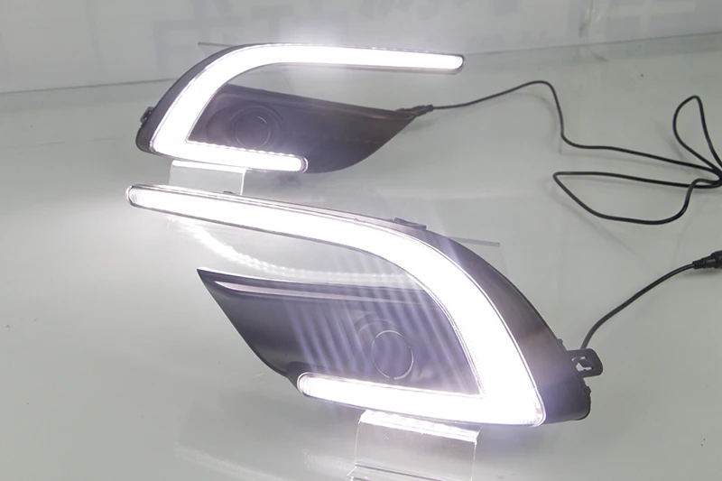 Автомобильный мигающий 1 комплект DRL для Мазда 3 Мазда 3 Axela светодиодный DRL дневные ходовые огни Дневной светильник противотуманный светильник
