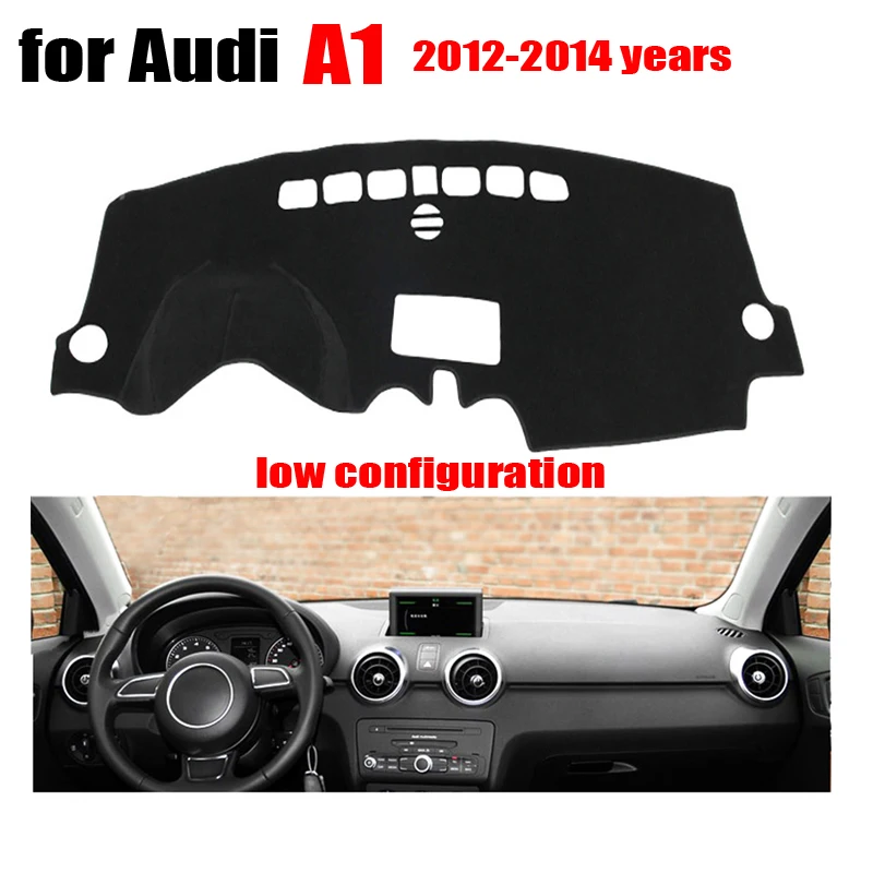 

Polyester Auto Dashboard Avoid light pad For Audi A1 2012-2014 Low configuration Car dashboard protection pad Console pad