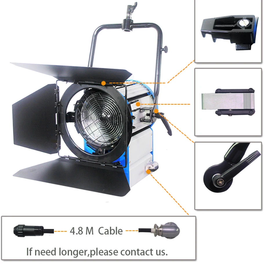 ALUMOTECH As ARRI 1200 W HMI Fresnel осветительная головка Электронный Балласт лампа глобус для