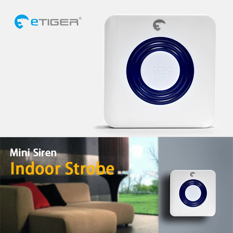ETiger Беспроводная Secual Box Wi-Fi/GSM сигнализация умный дом с PIR датчиком движения IP wifi