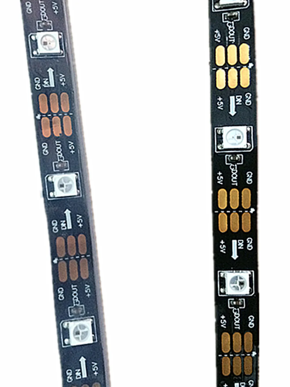 Пиксельная Светодиодная лента WS2812B Smart RGB 1 м/5 м черная/белая печатная плата 30/60