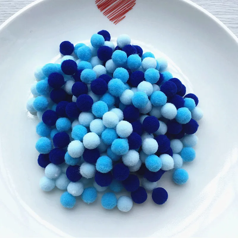 Mix C7 C25 C28 Issequins Ремесло 10 мм 15 мм Смешанные помпоны DIY куклы одежда ручной работы материал мягкие пушистые Помпоны мяч для детские игрушки «сделай сам» Аксессуары - Цвет: Mix C7 C25 C28