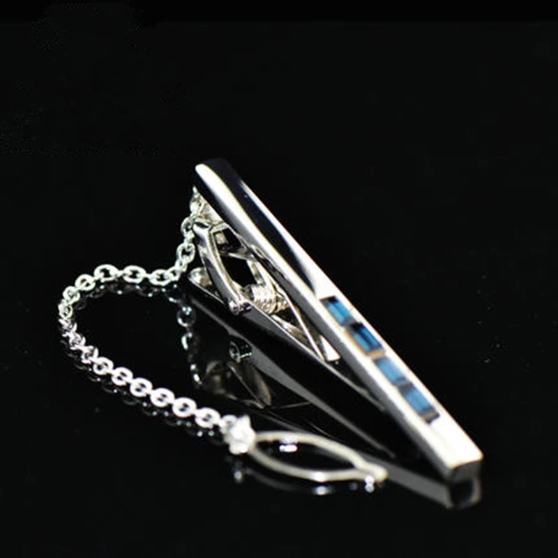 FLEXFIL Зажимы для галстука stickpin Подарочная булавка для галстука мужские модные квадратные высококачественные черные запонки с камнями stickpin продукты
