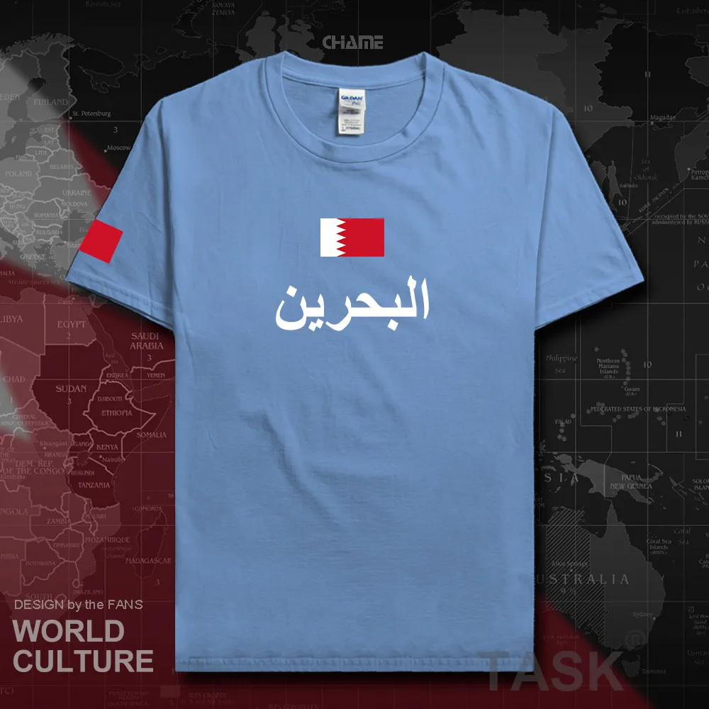 Бахрейн мужские футболки мода 2017 Джерси Нация Команда 100% хлопок футболка одежда