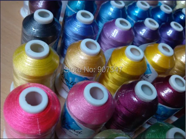 Бесплатная доставка популярная Вышивальная нить из полиэстера 61 Brother colors 1000