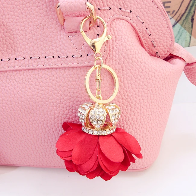 Камелия Маргаритка подвеска для сумки держатель кристалл стразы женской цветок