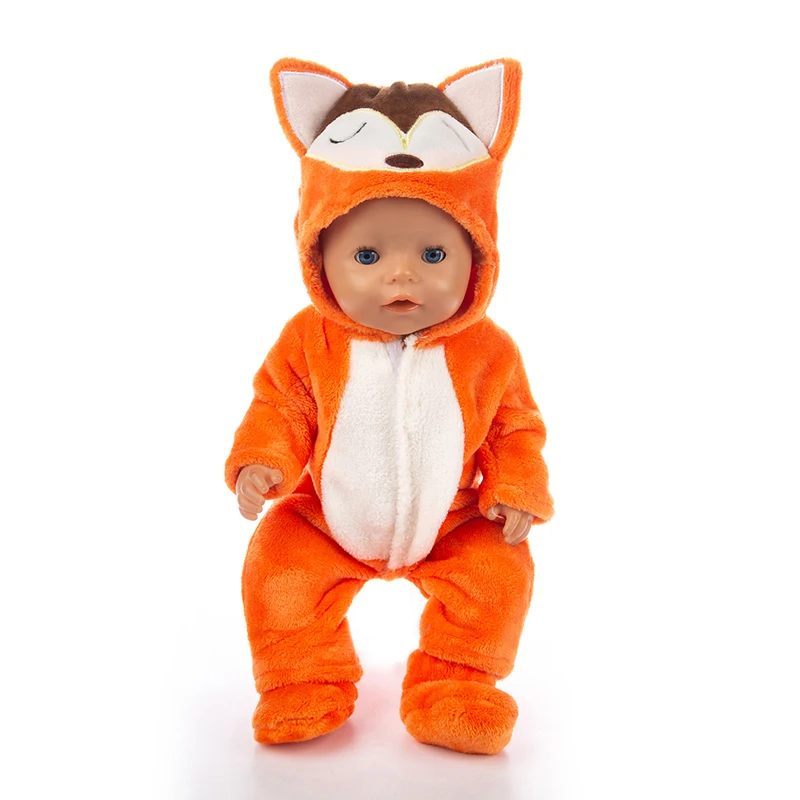 Born New Baby Fit 18 дюймов 43 см мальчик девочка мышь корова порошок Свинья Синий лисица