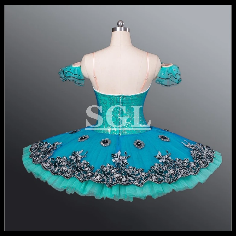 Бесплатная доставка балетная пачка синего и зеленого цвета для девочек костюмы