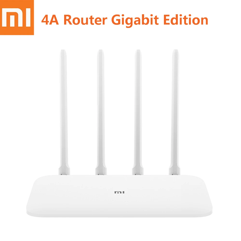 Xiaomi Mi 4А роутер Gigabit Edition 2,4 ГГц+ 5 ГГц WiFi 16 Мб rom 128 МБ 4 антенна, беспроводный маршрутизатор с дистанционным управлением через приложение поддержка VP6