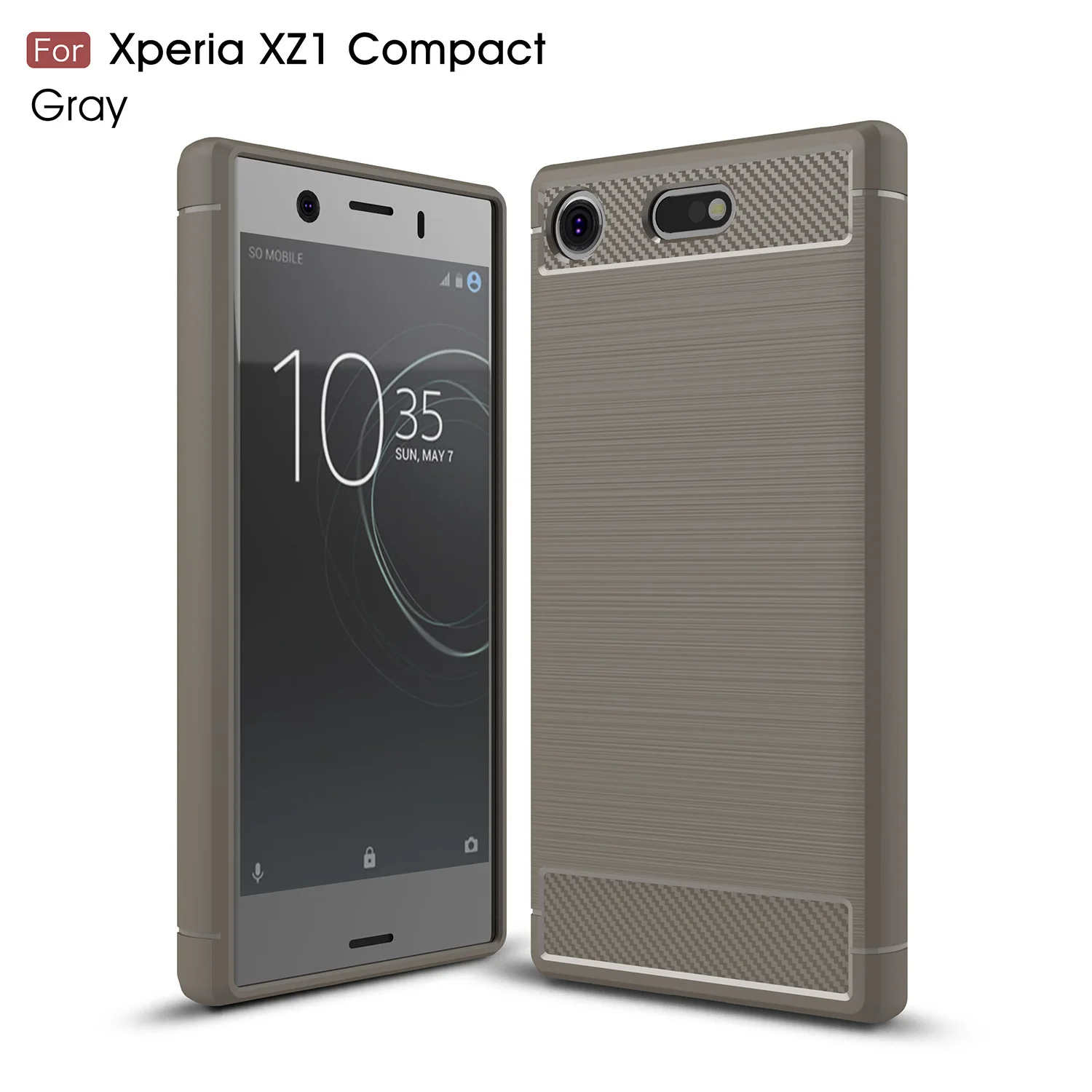 Футляр для Sony Xperia XZ1 Compact с бампером Armor, чехол из силикона TPU, чехол PF41, мягкий чехол из чёрного покрытия G8441.