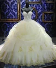 Роскошное бальное платье с бисером, винтажное платье со шлейфом, свадебное платье