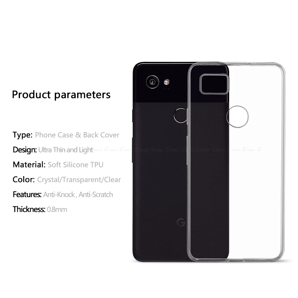 Ультратонкий тонкий прозрачный мягкий защитный чехол из ТПУ для Google Pixel 5 4a 5G 3a 3 4 2