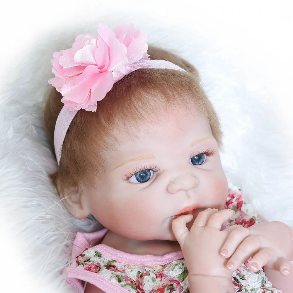 55 см силиконовая кукла-реборн для всего тела реалистичные игрушки новорожденных