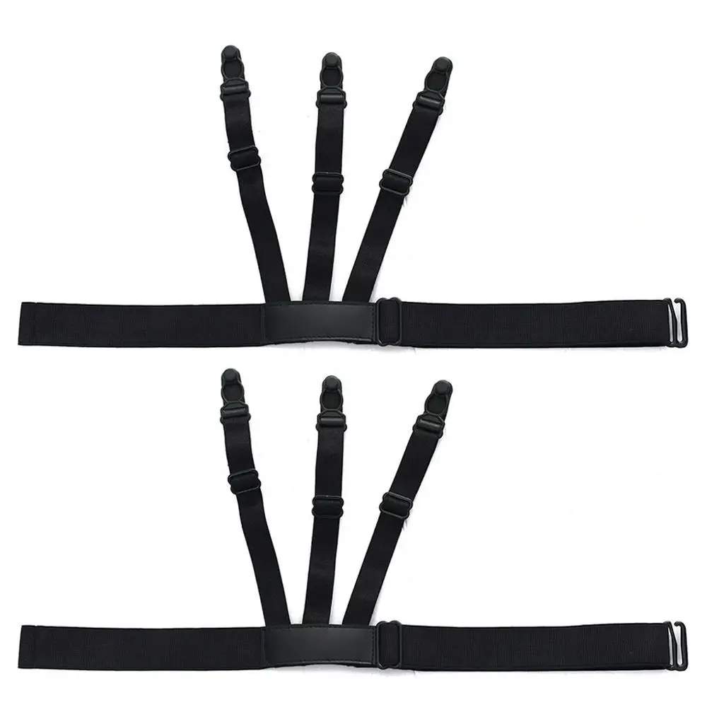 Shirt fixing clip 2 шт. эластичная трехголовая крышка зажима одеяло грейферные Захваты зажим для листов застежки матраса фиксация Противоскользящий ремень Clip5pz - Цвет: Shirt fixing clip