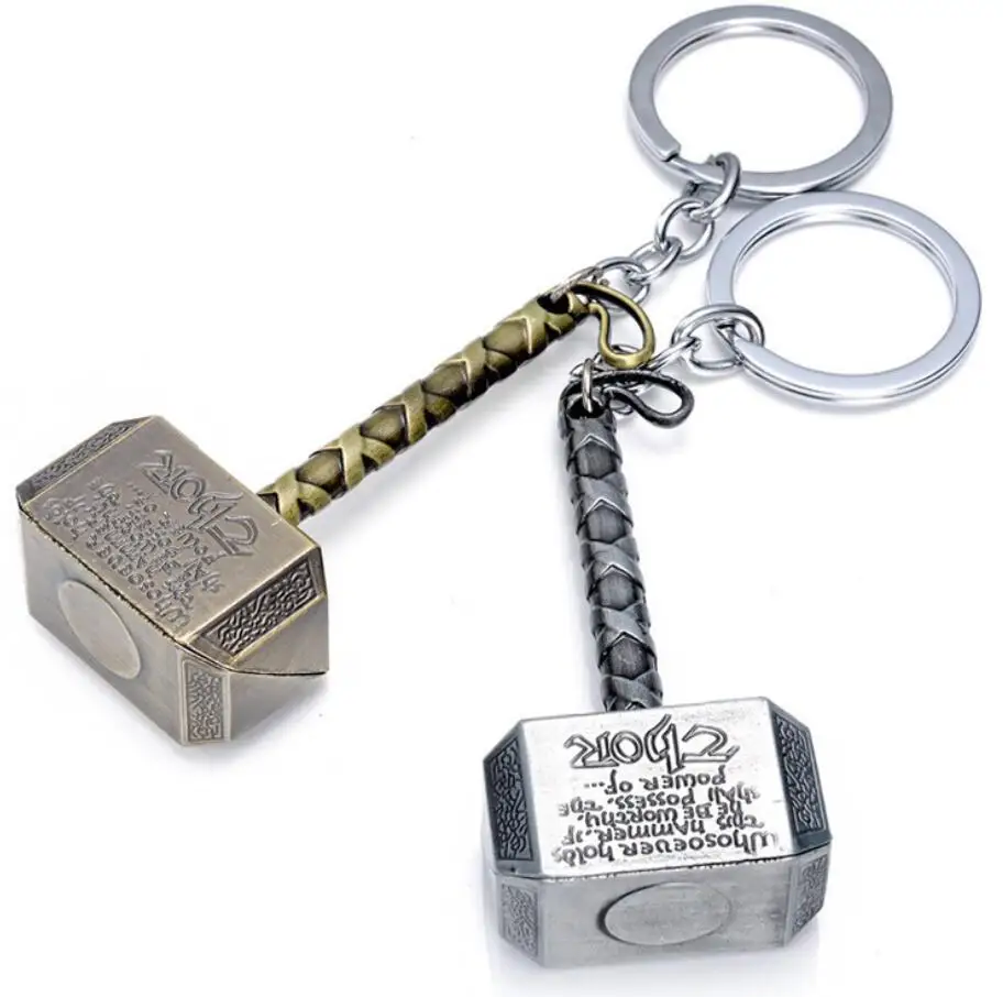 Брелок Infinity War Avengers 3 Марвел Тор Mjolnir серебристый металлический Молот thor Odinson