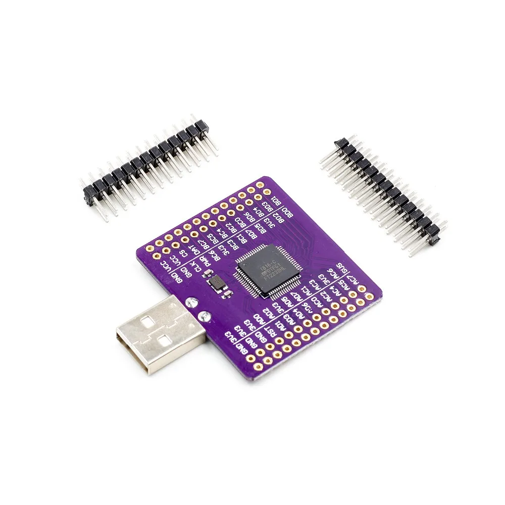 FT2232HL USB к UART FIFO SPI I2C JTAG RS232 модуль|Интегральные схемы| |
