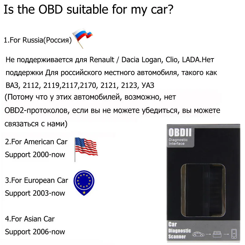 Автомобильный Bluetooth адаптер Aganippe Elm327 V1.5 OBD2 сканер elm 327 1 5 OBD 4 0 автомобильный