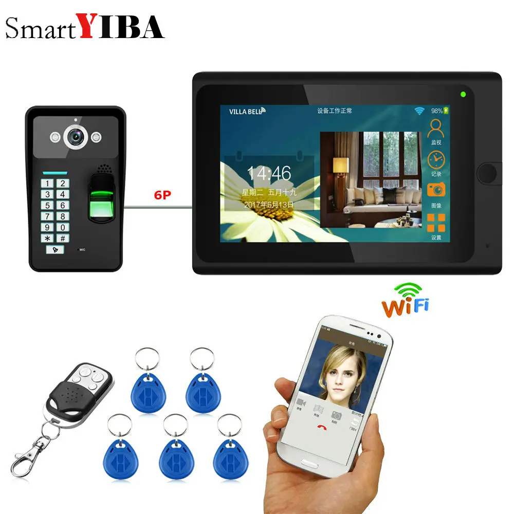 Умный видеодомофон HD устройство с Wi Fi и управлением через приложение