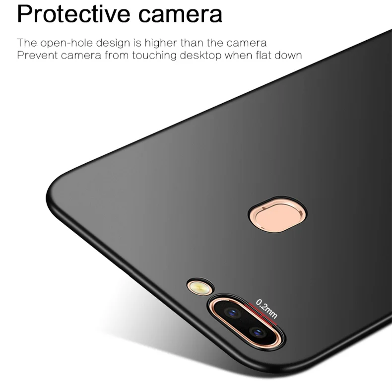 Гладкий чехол для OPPO R15 ультратонкий жесткий защитный из ПК r 15 PACM00 бесплатная