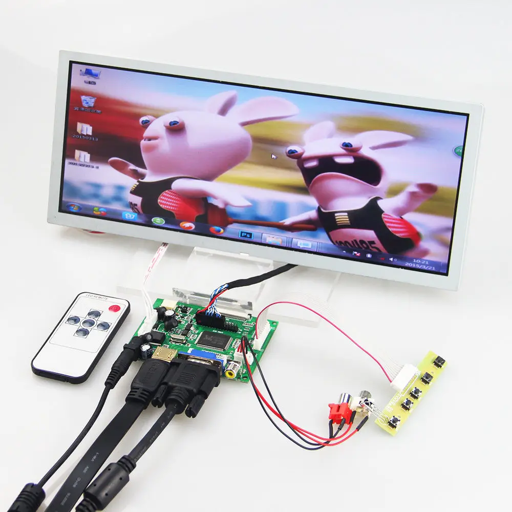 12 3 дюймовая 1280*480 LQ123K1LG03 ЖК панель + HDMI VGA 2AV контроллер плата привода|vga vga|board boardvga