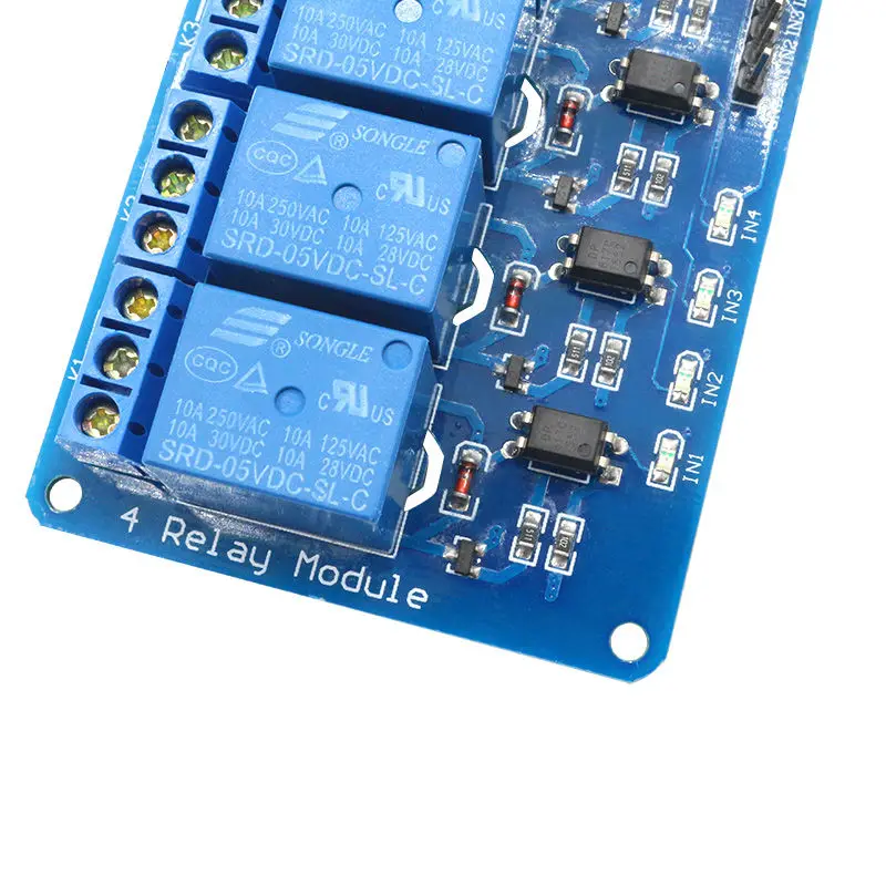 4-Канальный Релейный Модуль Glyduino 5 в с оптроном для 4-канального реле Arduino ARM PIC AVR DSP |