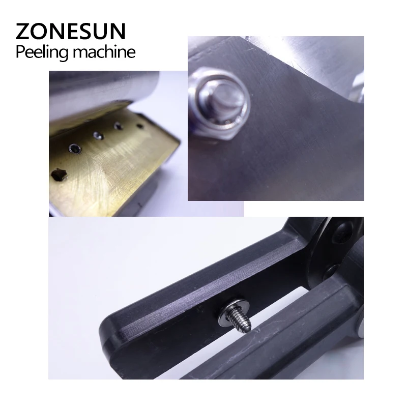 ZONESUN кожаная машина для очистки кожи ручной кожаный разделитель с 5 двойными