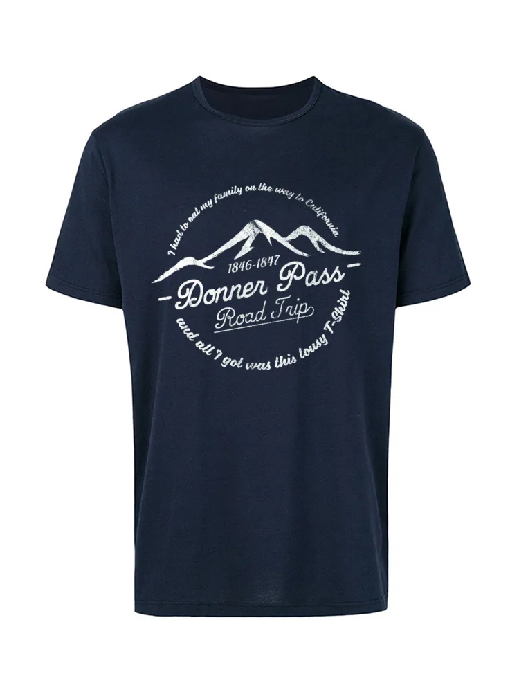 Футболка Mountain Two Peaks Donner Pass Road Trip модные летние топы футболка оптовая продажа для