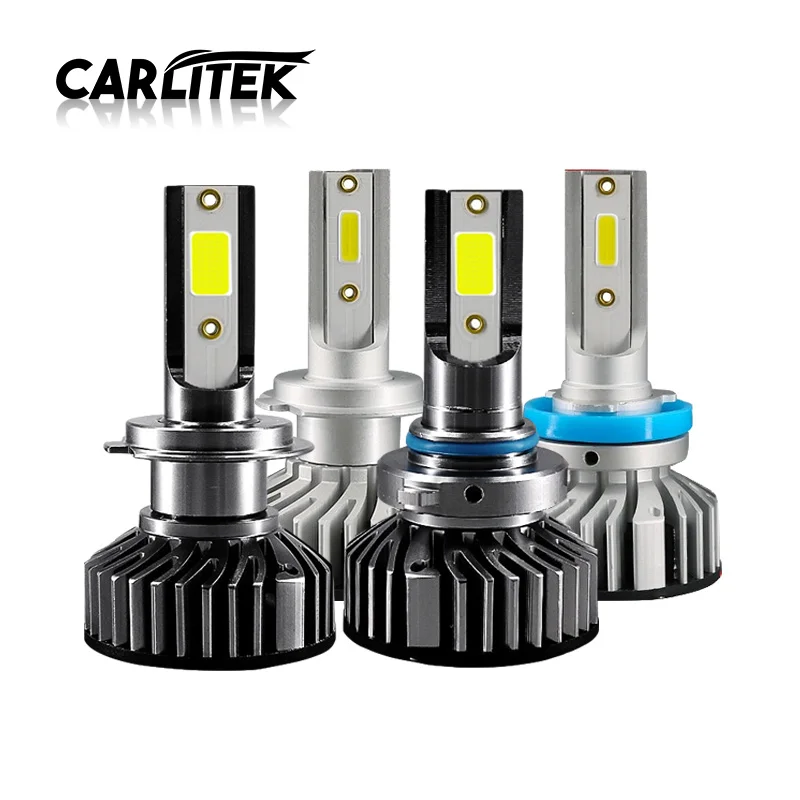 CARLitek SMD COB Светодиодная Автомобильная Лампа 6000K Bombillo H7 H1 H11 H3 HB3 HB4 H4 Bi Beam 10000LM 50 Вт