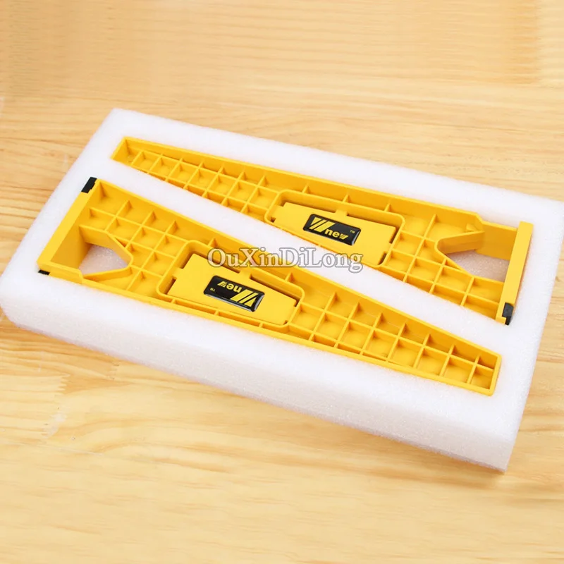 

Brand New 1Set Drawer Slides Jig Slide Mounting Tools Cabinet Wood Case Runner Drilling Guide