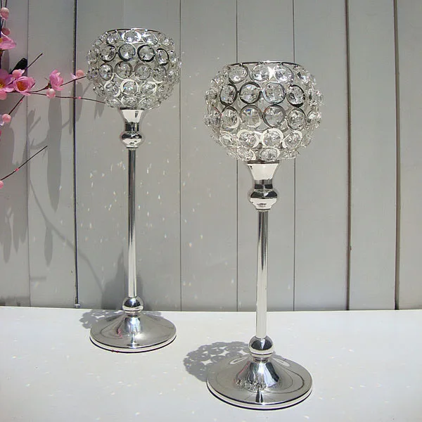 Бесплатная доставка 2 шт./лот h14 дюймовый 12 дюймов элегантный tealight серебристый