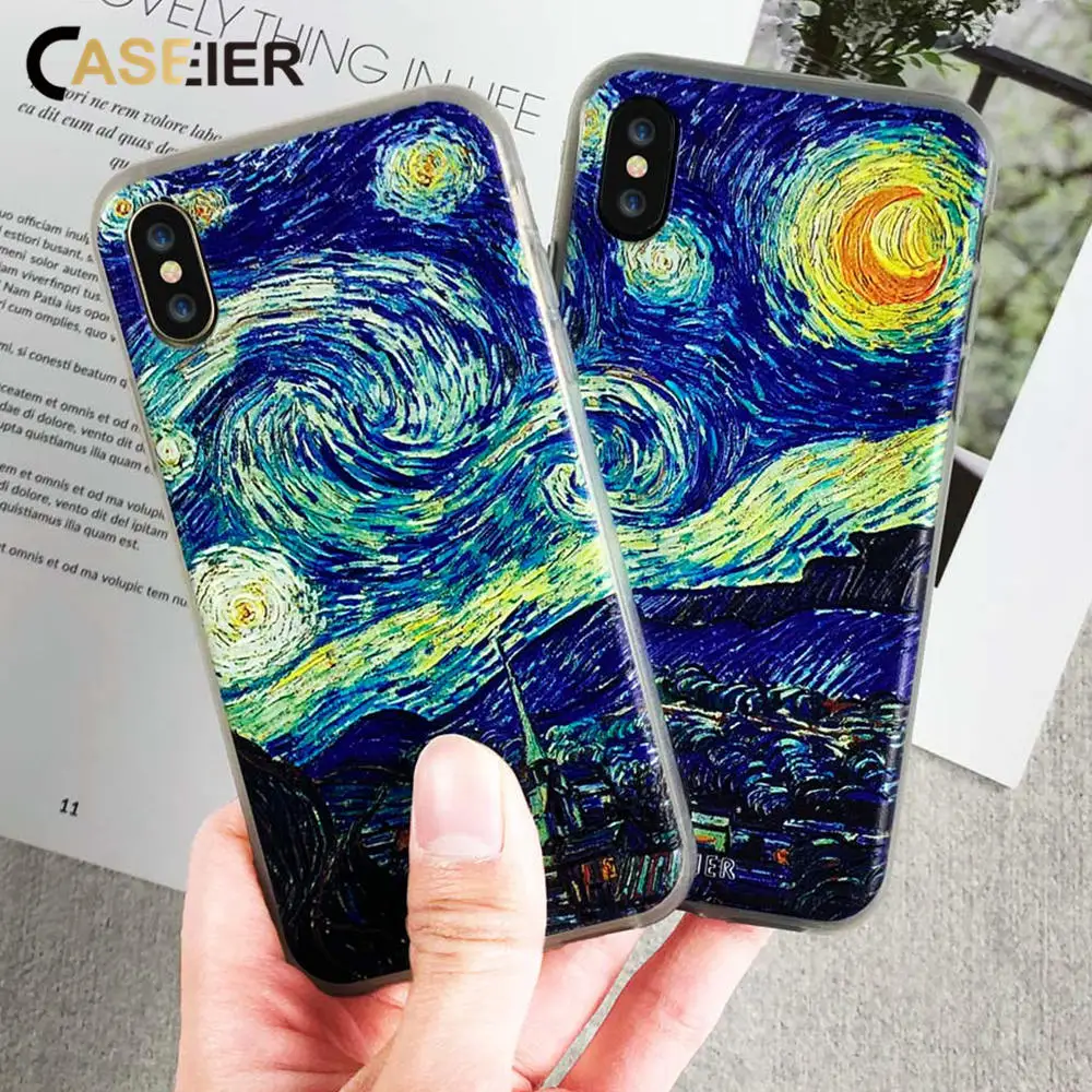 Чехол CASEIER для Samsung Galaxy S7 S8 S9 S10 3D чехлы Relife с изображением звездного ночного
