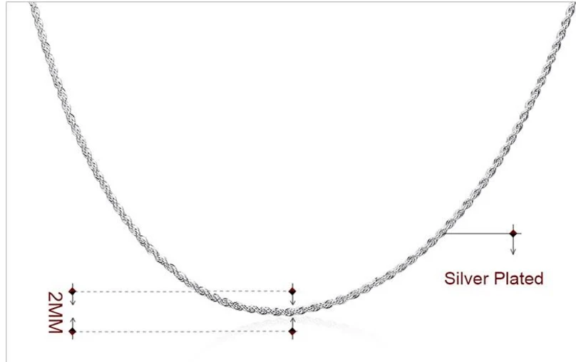 Продажа розничная продажа оптовая серебряная цепочка ожерелье для женщин и