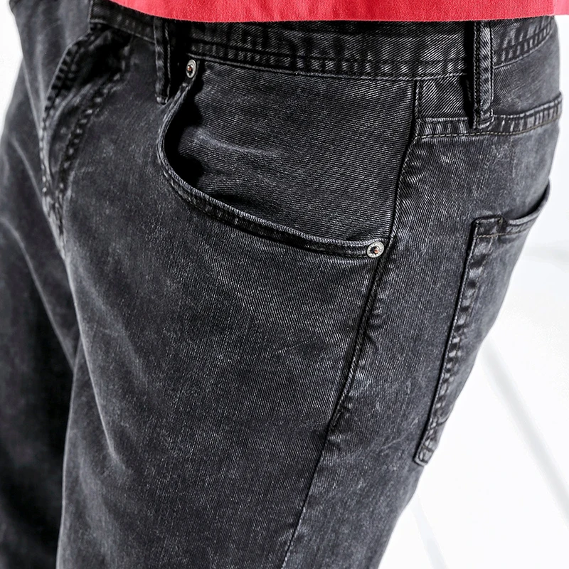 Мужские шорты SIMWOOD винтажные облегающие джинсы длиной до колена 2019 | Мужская