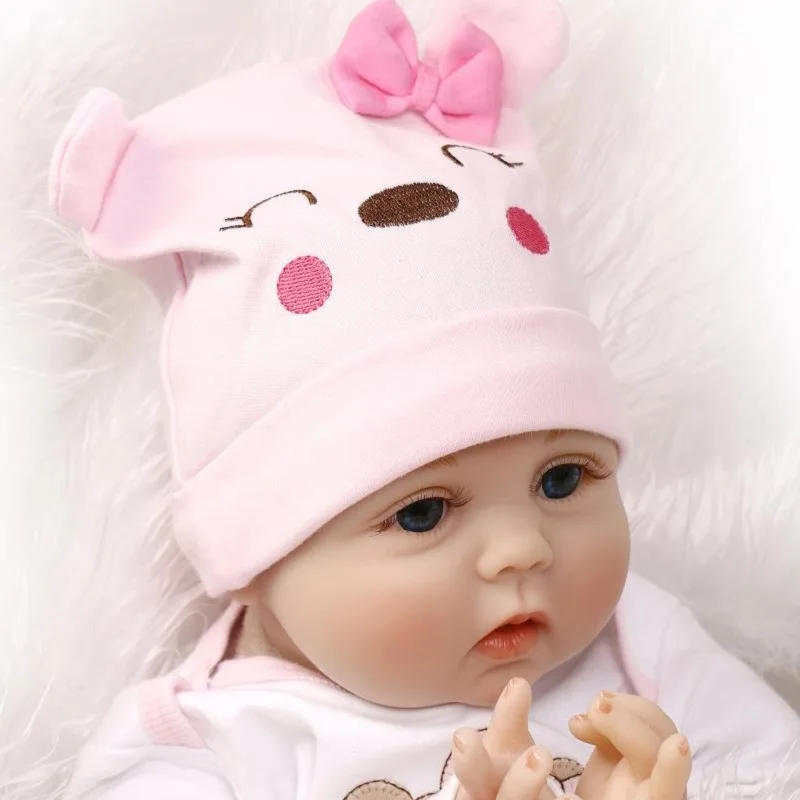 Nicery 20-22 дюймов 50-55 см Bebe Baby Reborn кукла Мягкий Силиконовый мальчик девочка игрушка Reborn Baby Doll подарок для ребенка Lucy Bear Одежда