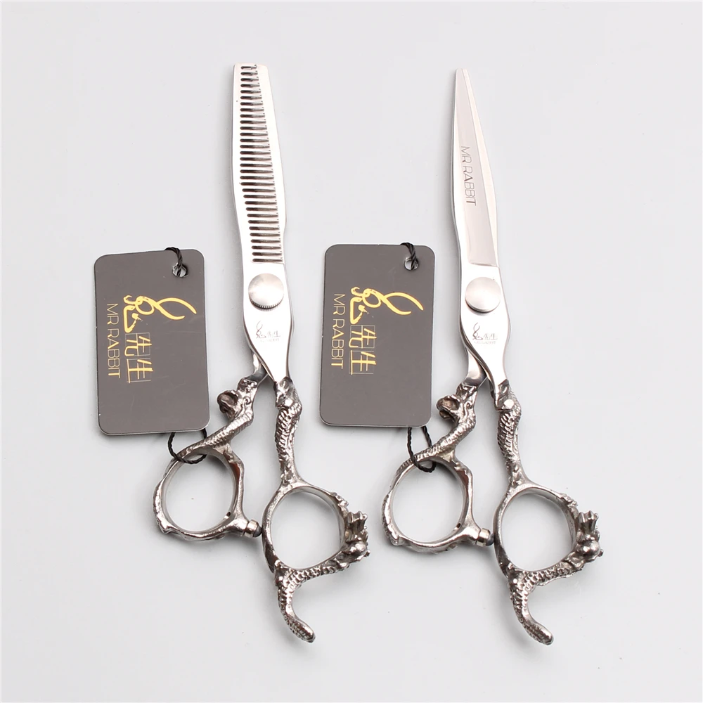 Парикмахерские ножницы mr. Rabbit 3 шт. 6 дюймов 17 5 см 440C для стрижки филировочные