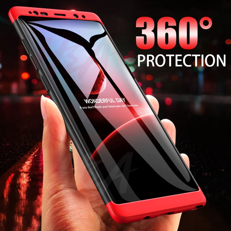 H& A 360 полный защитный чехол для телефона samsung Galaxy S9 S8 Plus S6 S7 Edge Матовый PC противоударный чехол для samsung Note 9 8 чехол s