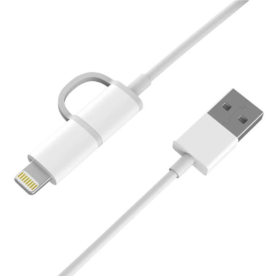 В наличии Xiaomi ZMI кабель Lightning Micro USB Data 2 в 1 MFI Сертифицированный для iPhone зарядного