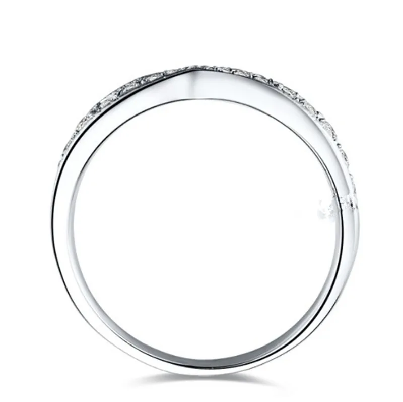 Брендовое короткое кольцо из стерлингового серебра NSCD с бриллиантом 925 пробы