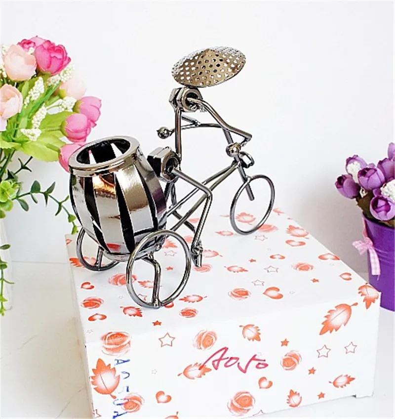 Металлическая соломенная шляпа для велосипеда металлический Настольный