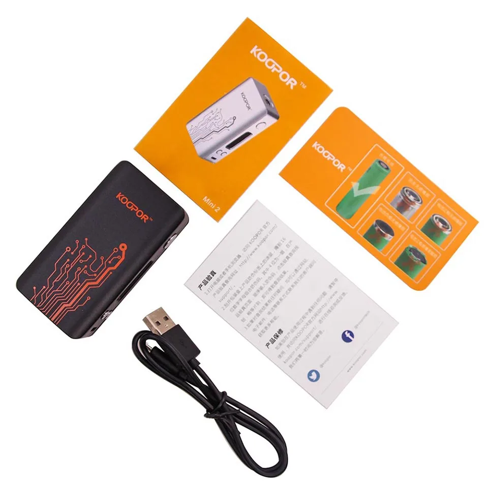Оригинальный veeape koopor MINI 2 Box Mod 80 Вт TC vw электронная сигарета Контроль температуры