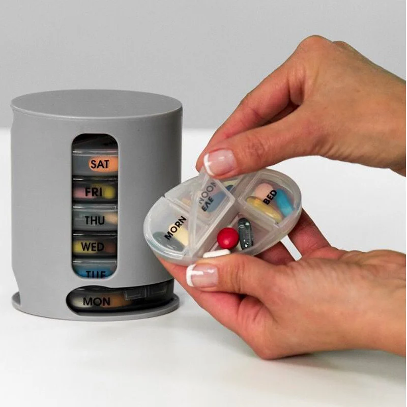 Мини коробка для таблеток хранения лекарств органайзер дорожный футляр