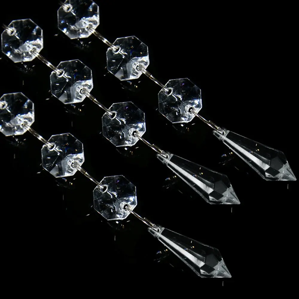 15 шт. акриловый кристалл прозрачный гирлянда подвесной шарик занавеска