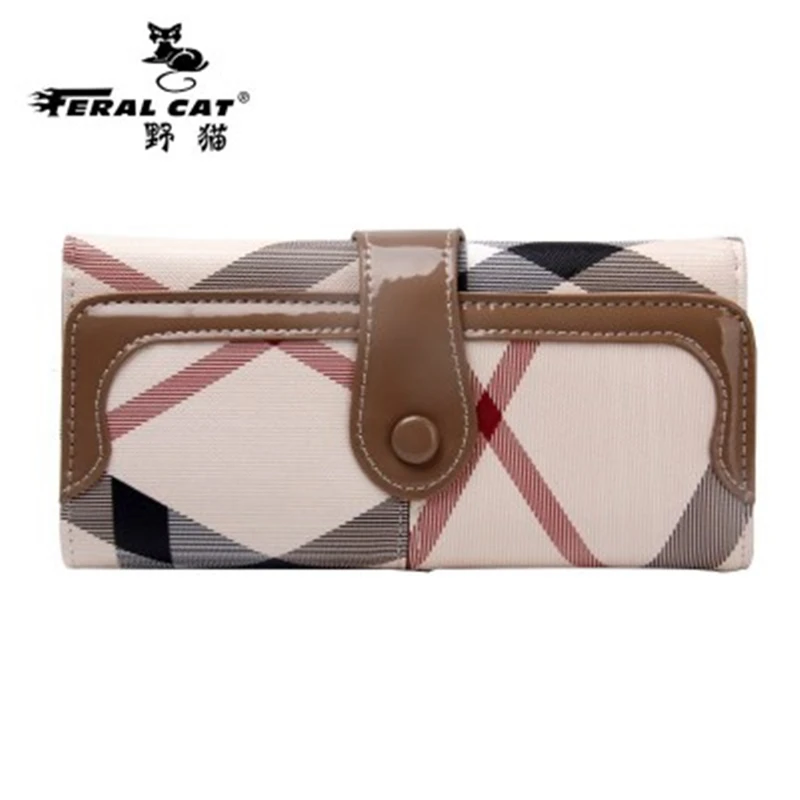 Роскошный женский длинный кошелек с кошкой из ПВХ модный клатч porte monnaie femme для