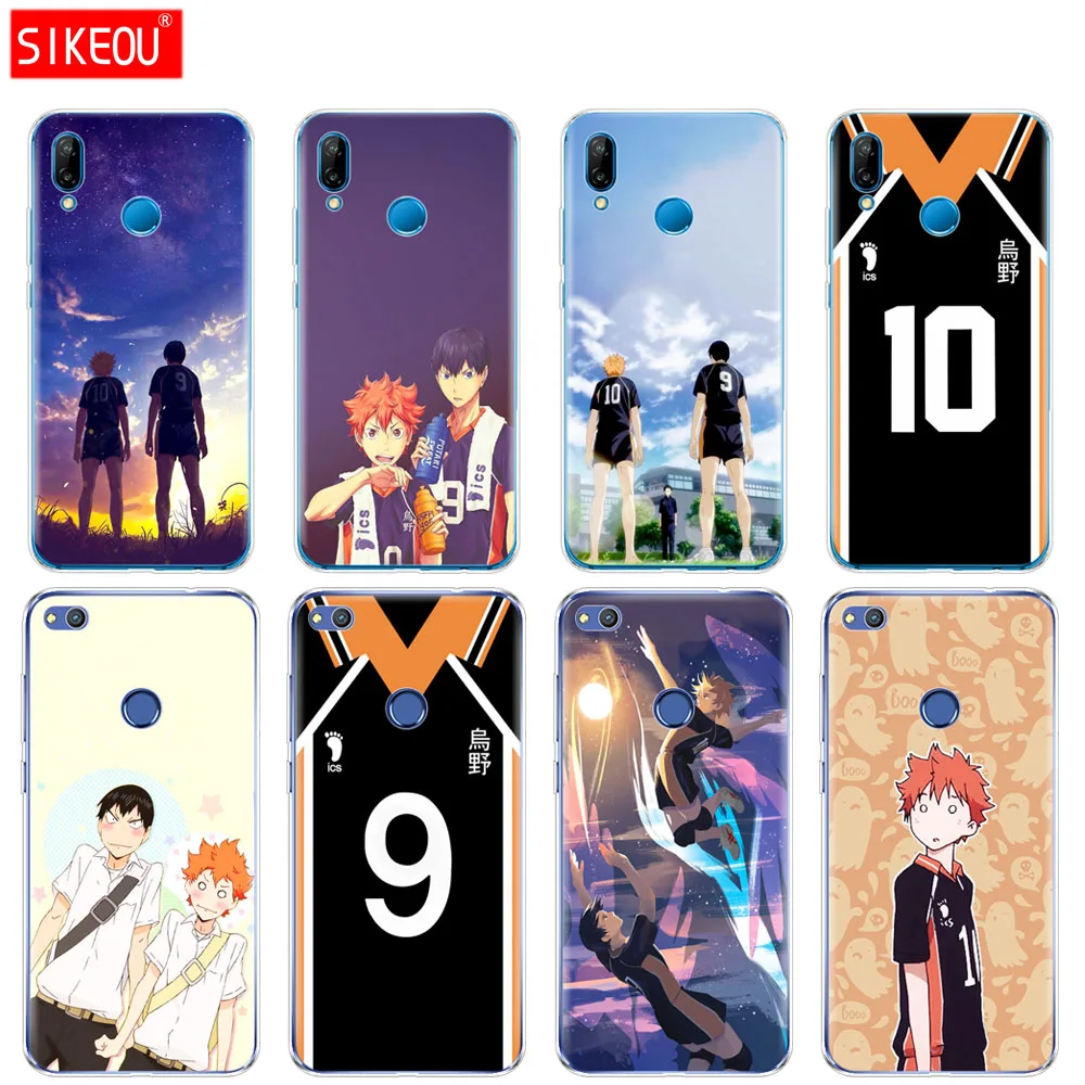 Силиконовый чехол для телефона Huawei P20 P7 P8 P9 P10 Lite Plus Pro 2017 p smart Haikyuu Hinata атаки Аниме
