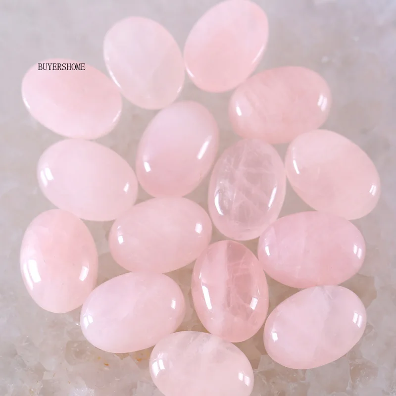 Pink Crystal 20x15 мм кабошон овальные бусины из натурального камня разноцветные камни для изготовления ювелирных изделий ожерелье кулон браслет серьги 5 шт. K1500 - Цвет: Pink Crystal