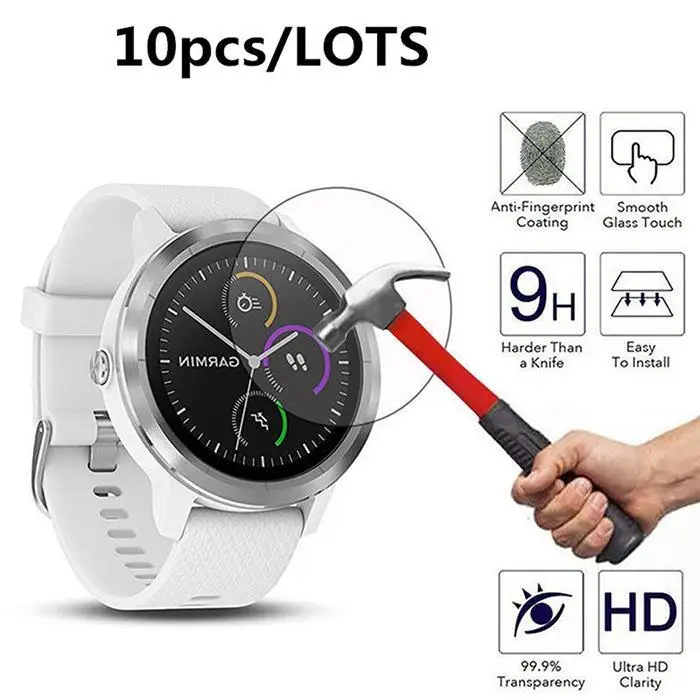 Закаленное стекло 9H Смарт-часы экран Защитная пленка для Garmin прозрачный Vivoactive 3 |