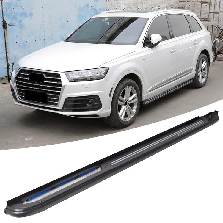 Новый стиль алюминиевая Беговая доска боковой шаг Nerf бар Подходит для Audi Q7 2016 2017